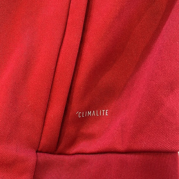 Adidas women’s zip jacket maroon with gray stripes size medium new without tags - Picture 5 of 5